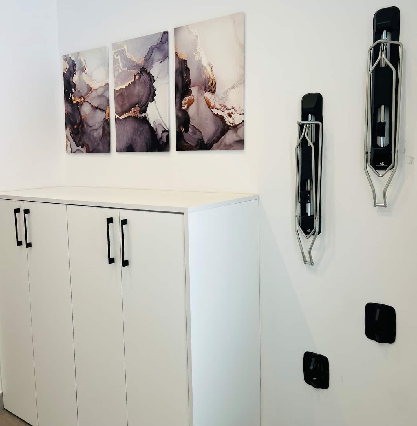 Hallway storage cupboards